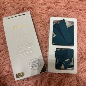 Owlet Extra Fabric Baby Socks - Deep Sea Green